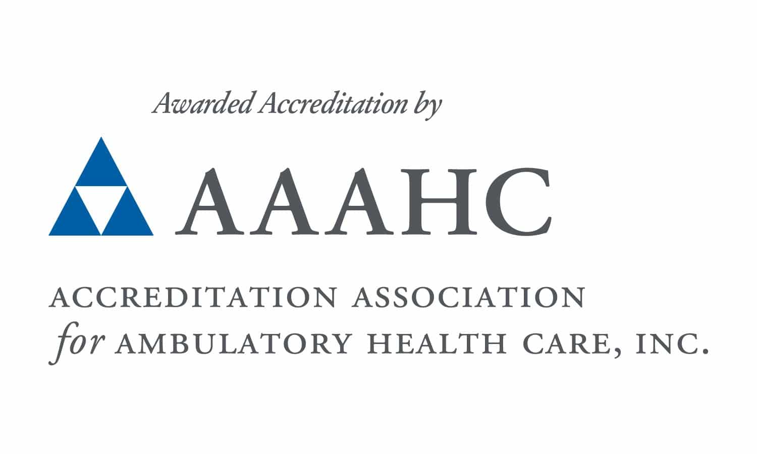logo AAAHC accreditation long form color